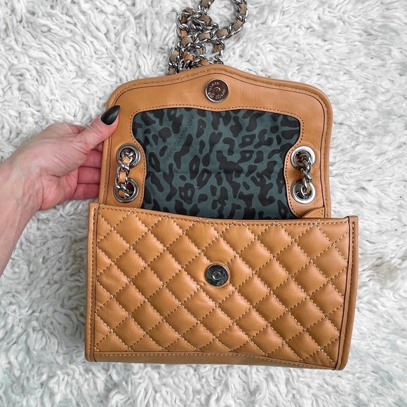 Rebecca Minkoff Quilted Studded Beige Shoulder Bag - Picture 10 of 17